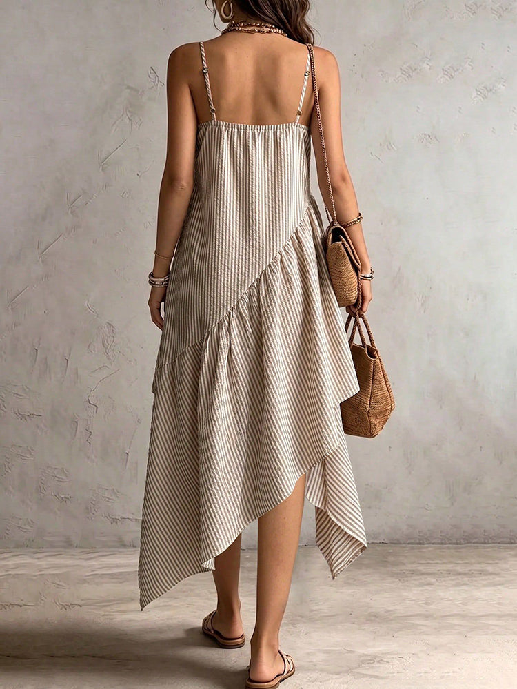 Fashion Elegant Strapless Cami Maxi Dress