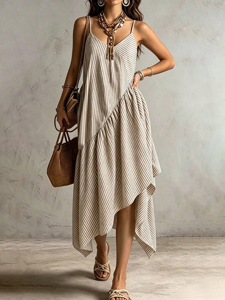 Fashion Elegant Strapless Cami Maxi Dress