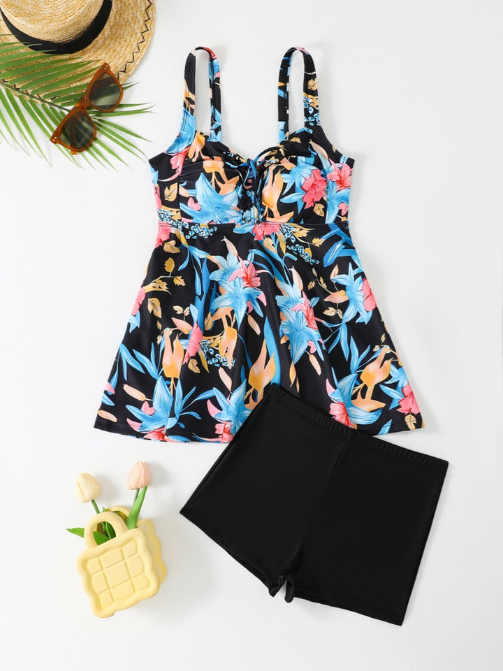 Luxury Flared Tankini Swim Set