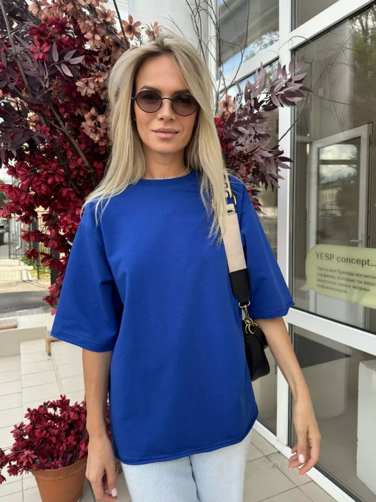 Oversized Half Sleeve Cotton T-Shirt