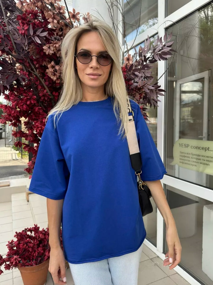 Oversized Half Sleeve Cotton T-Shirt