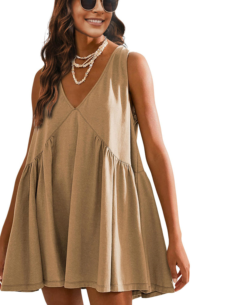 Easy Grace V-Neck Pocket Dress