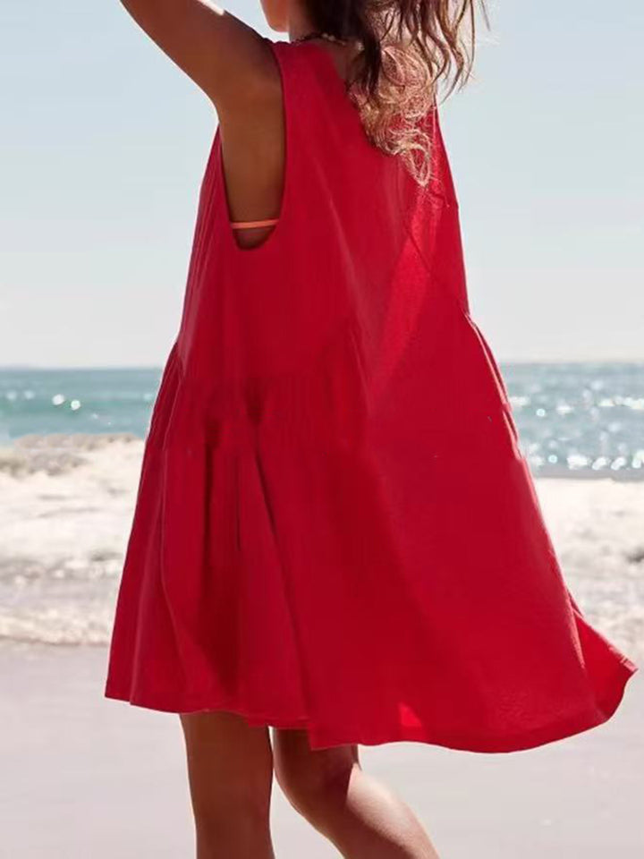 Easy Grace V-Neck Pocket Dress