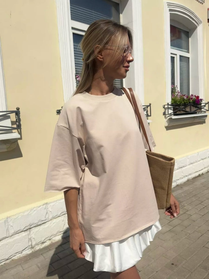 Oversized Half Sleeve Cotton T-Shirt