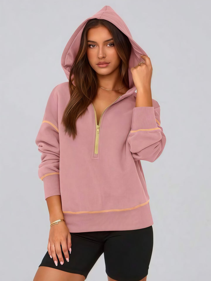Contrast Stitch Long Sleeve Sweatshirt