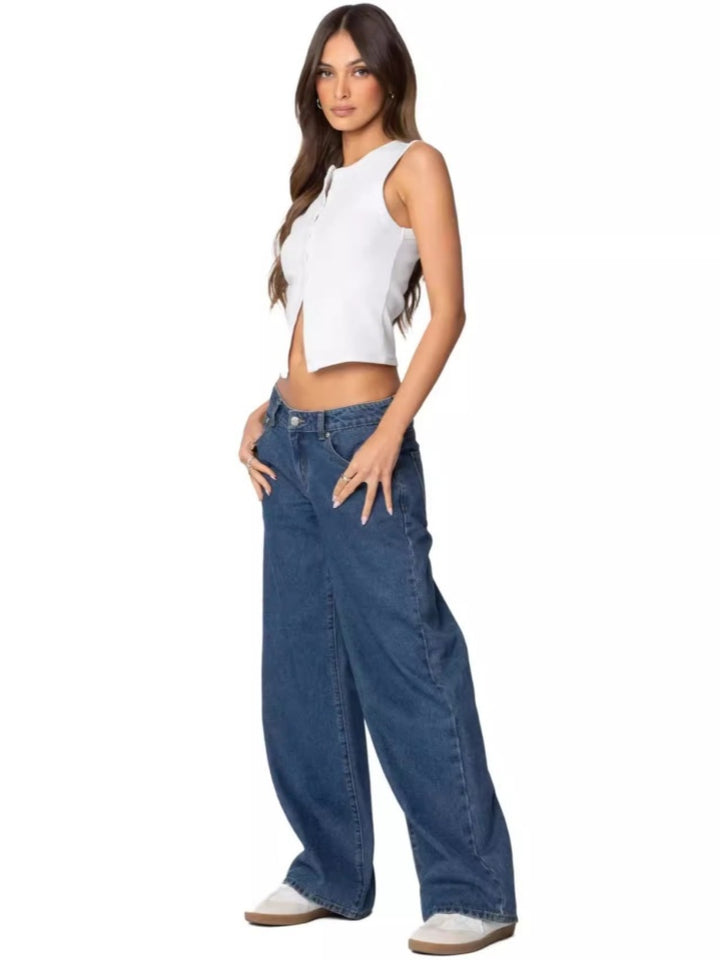 Vintage Loose Fit Wide Leg Pants