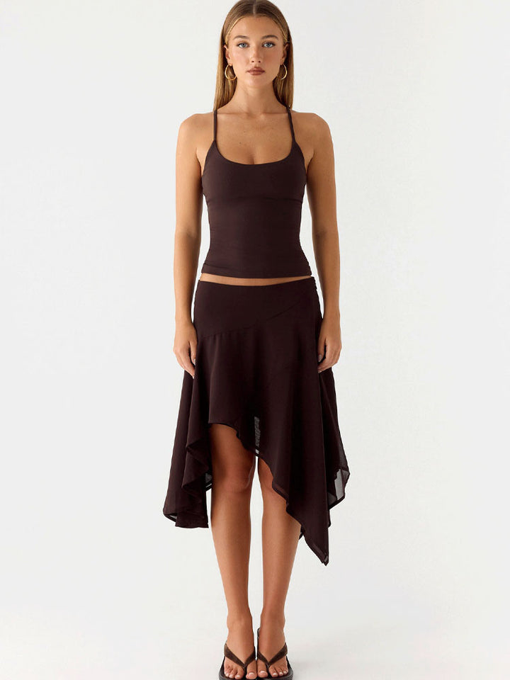 High-waisted skirt