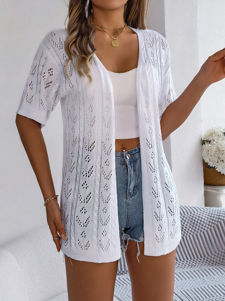 Openwork Knit Cardigan