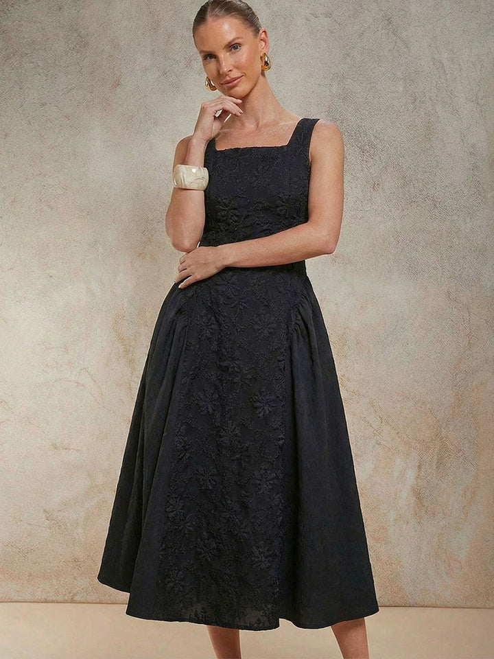 Elegant Embossed Dress