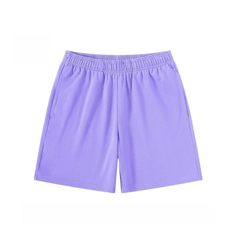 Elastic Waist Relaxed Fit Athletic Shorts