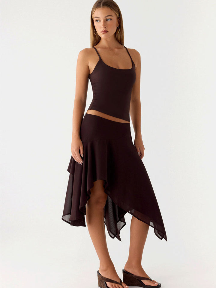 High-waisted skirt