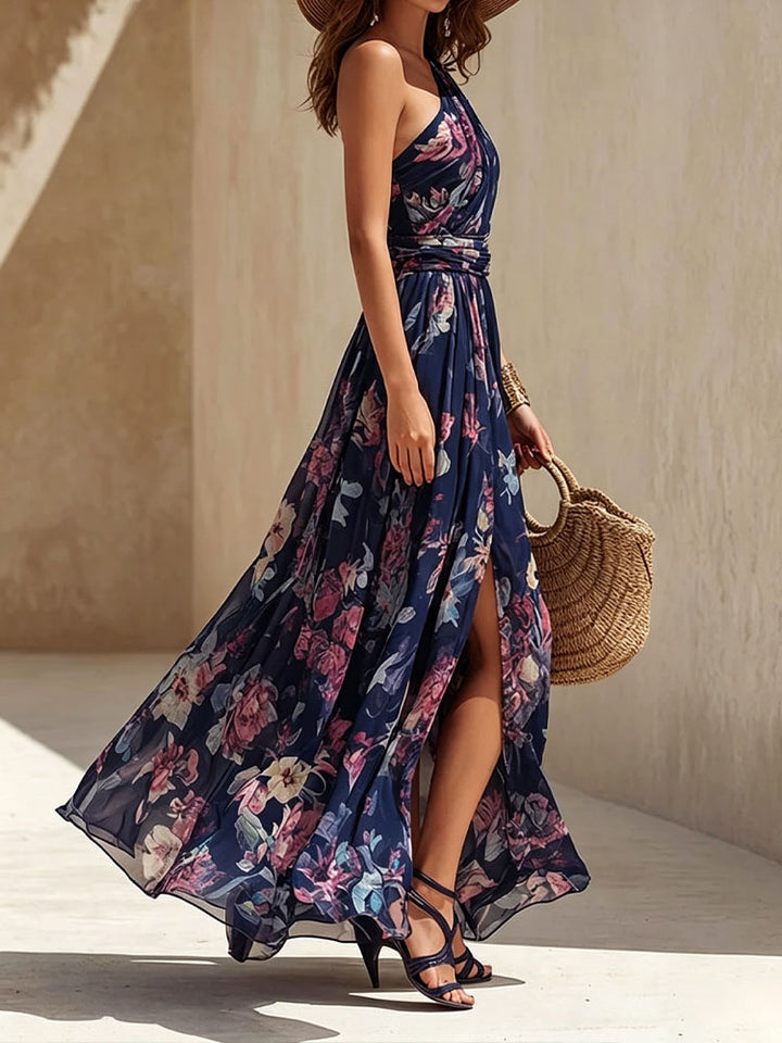 Floral One-Shoulder Dress