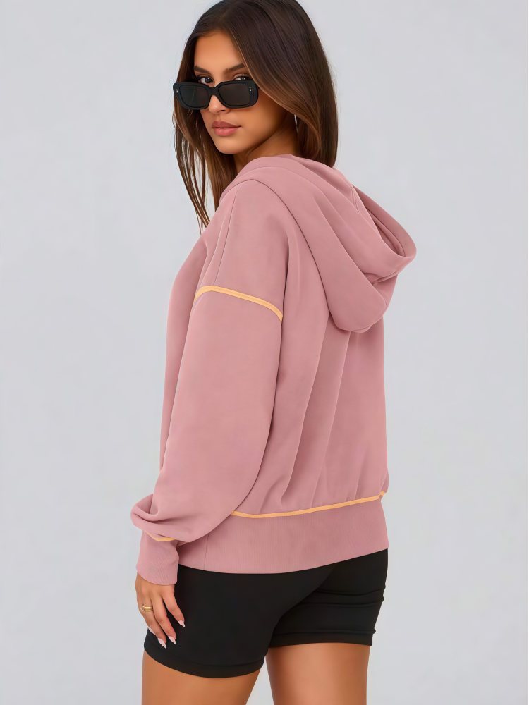 Contrast Stitch Long Sleeve Sweatshirt