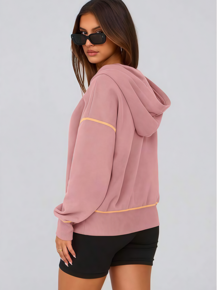 Contrast Stitch Long Sleeve Sweatshirt