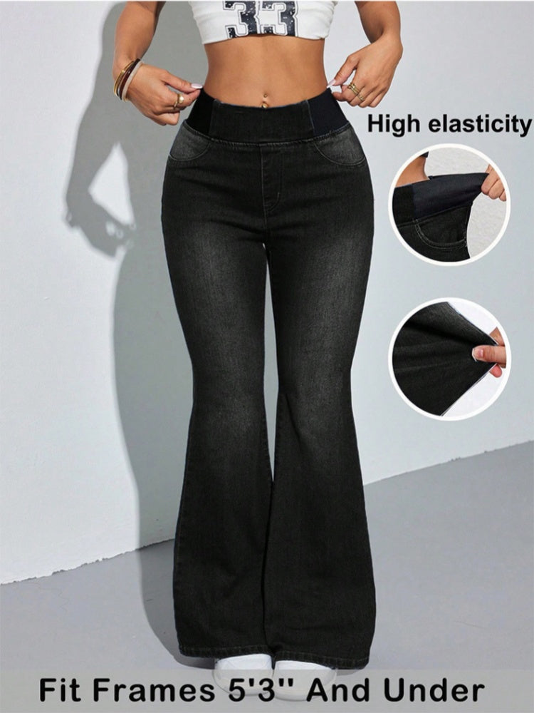 Stretchy Bootcut Denim Pants