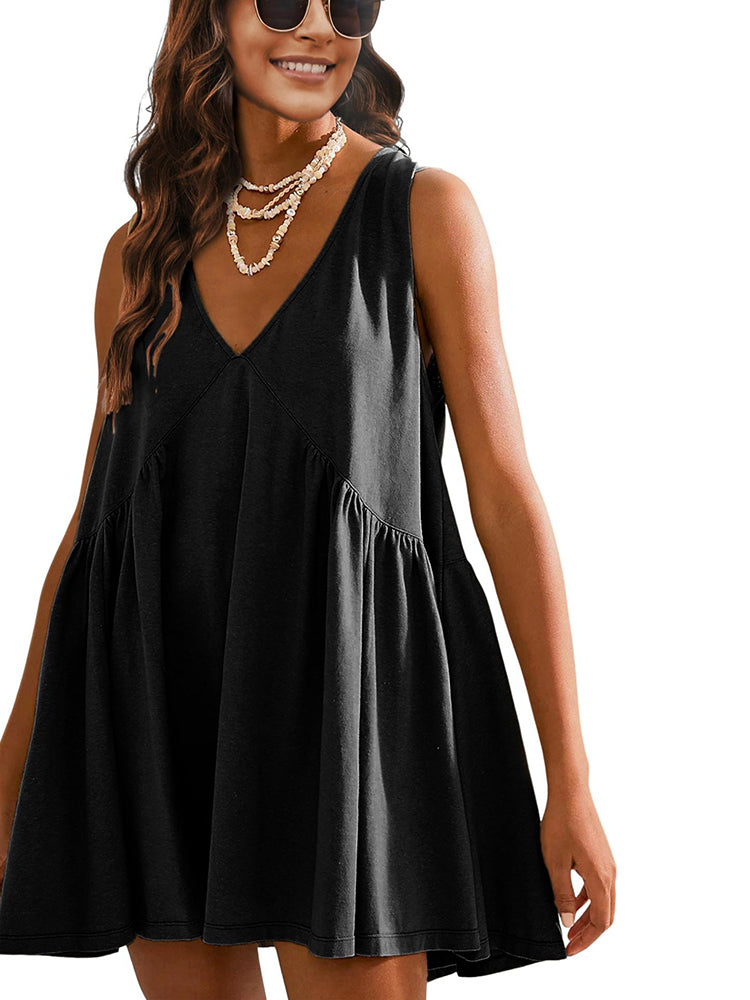 Easy Grace V-Neck Pocket Dress