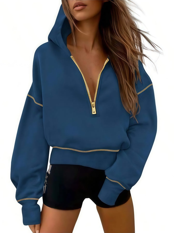 Contrast Stitch Long Sleeve Sweatshirt