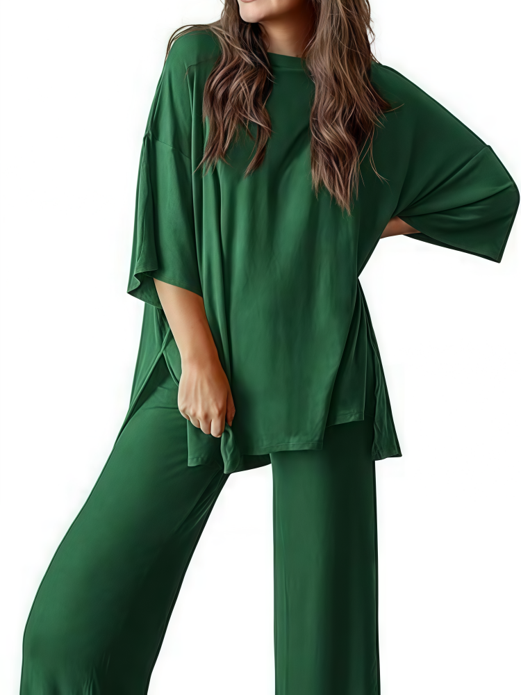 Oversized Split-Side Loungewear Set