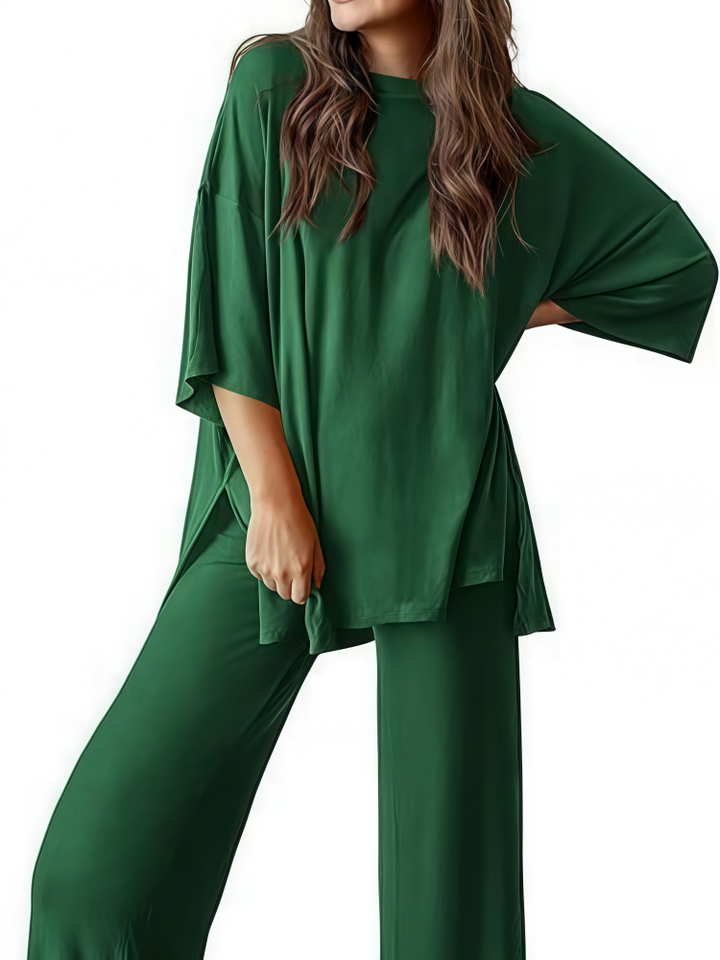 Oversized Split-Side Loungewear Set