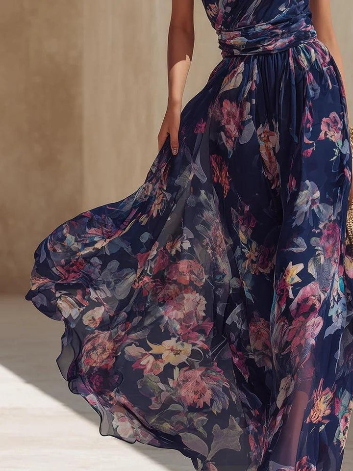 Floral One-Shoulder Dress