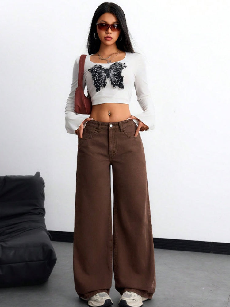 High Waisted Wide Leg Jeans