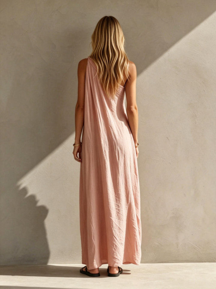 Asymmetrical One-Shoulder Maxi Dress