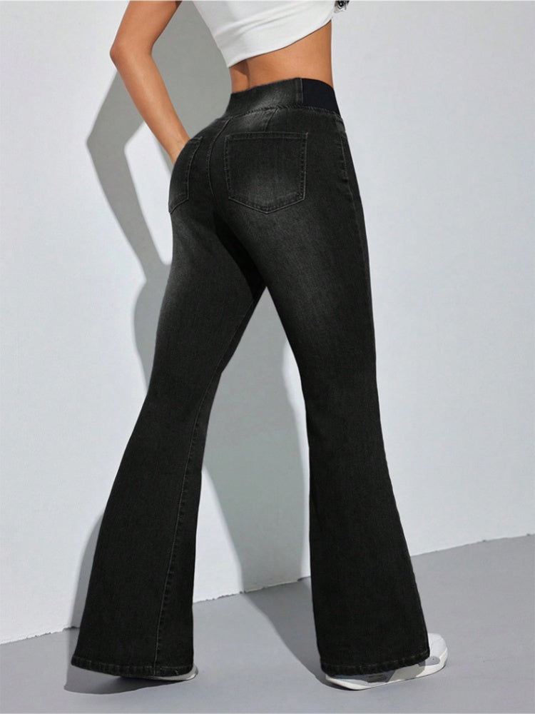 Stretchy Bootcut Denim Pants