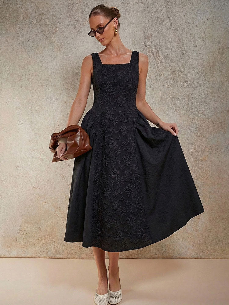 Elegant Embossed Dress