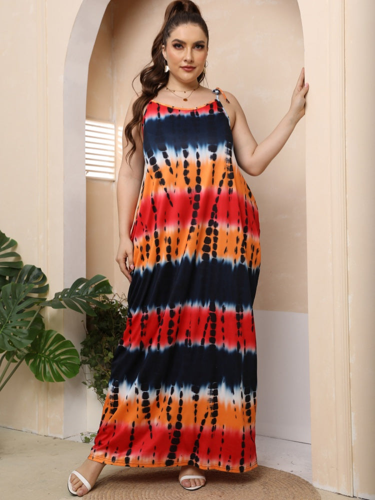 Colorful Tie-Dye Dress