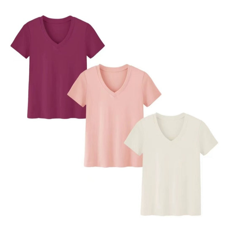 3-Pack V-Neck Short Sleeve T-Shirts