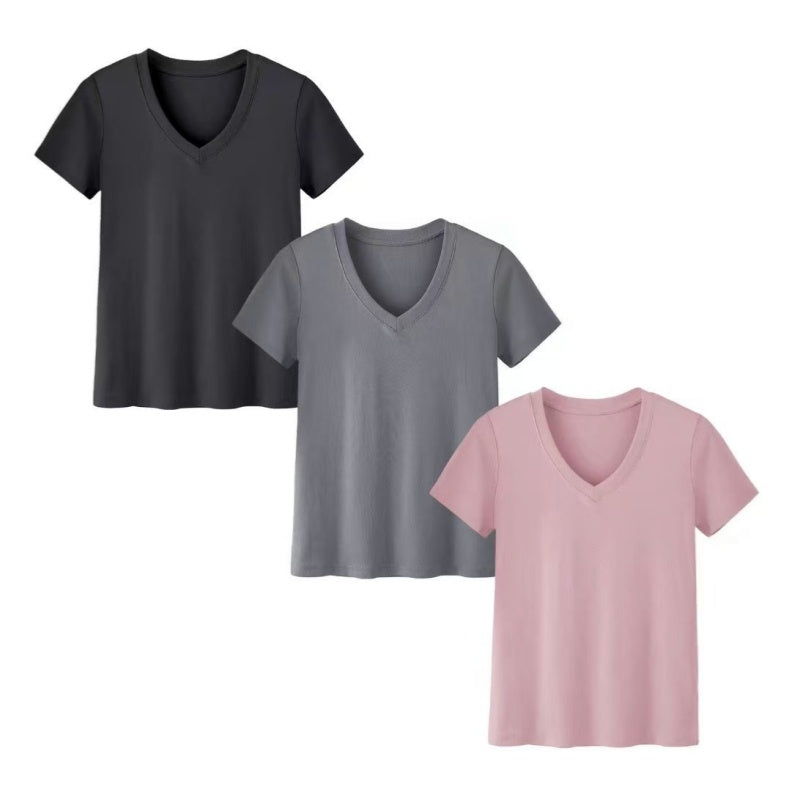 3-Pack V-Neck Short Sleeve T-Shirts