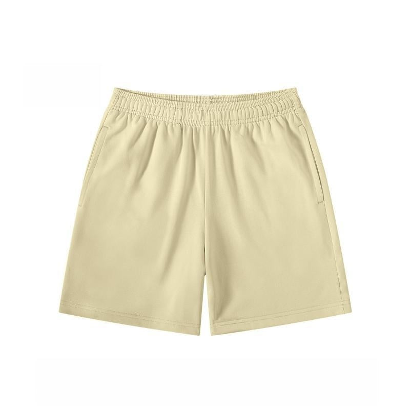 Elastic Waist Relaxed Fit Athletic Shorts