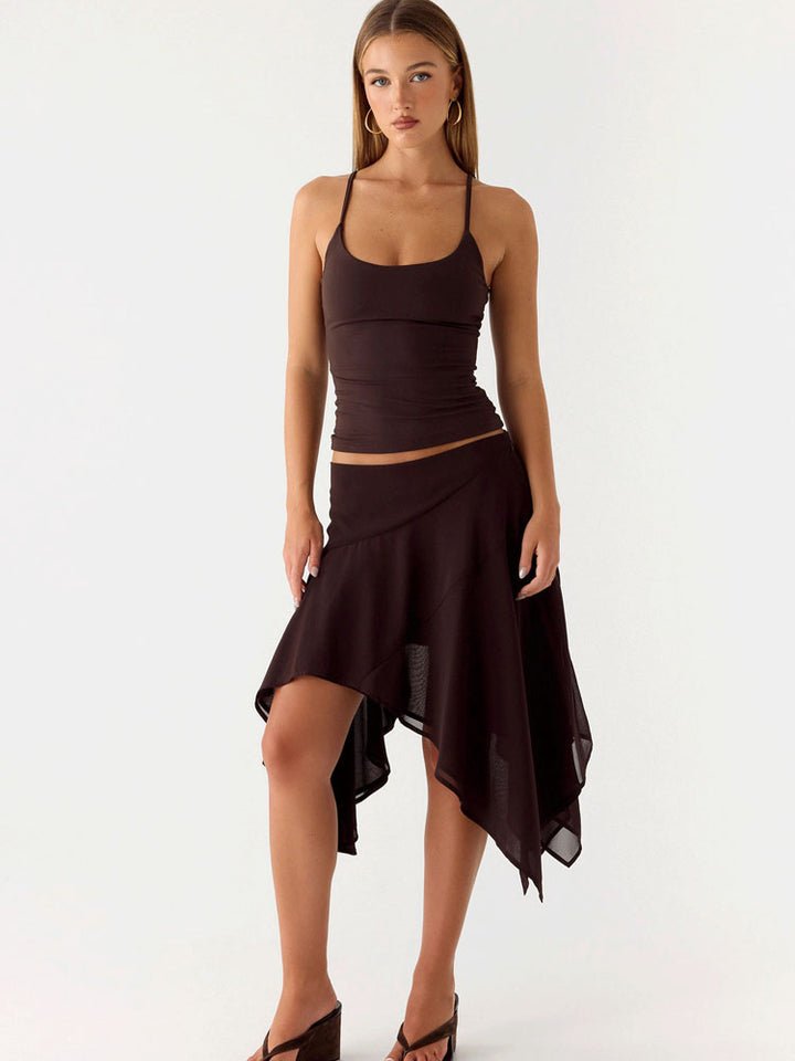 High-waisted skirt