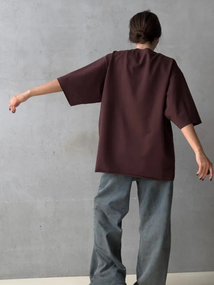 Oversized Half Sleeve Cotton T-Shirt