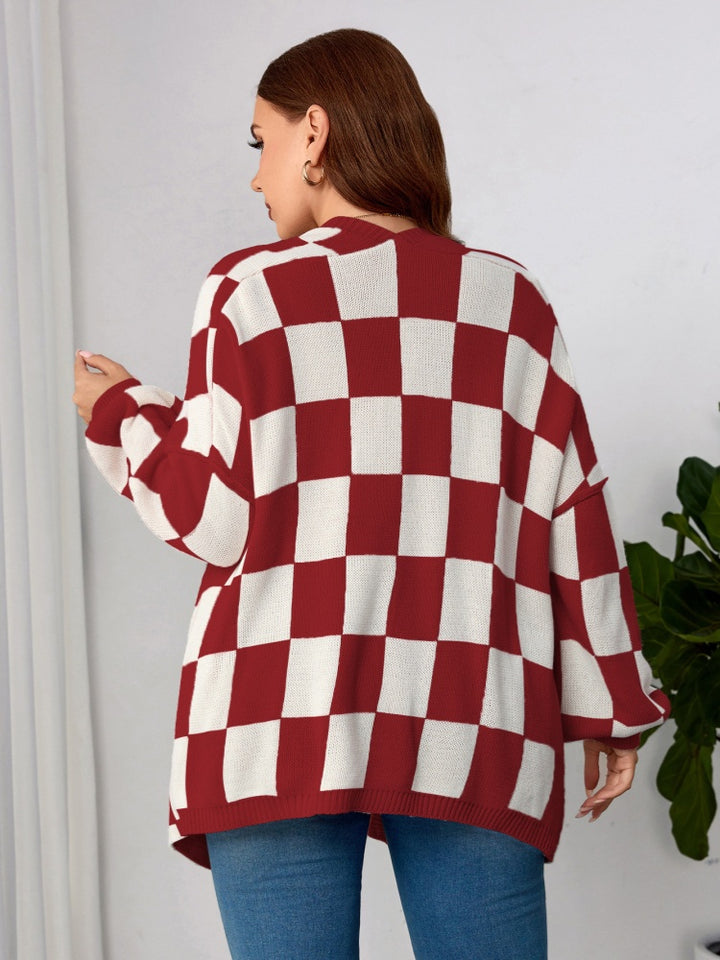 Oversized Knit Sweater Coat