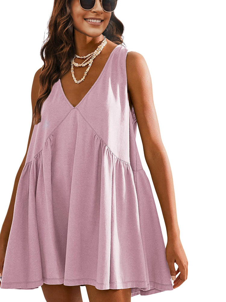 Easy Grace V-Neck Pocket Dress