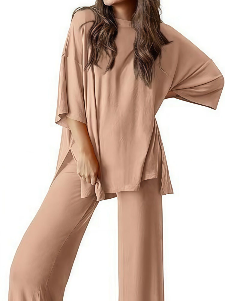 Oversized Split-Side Loungewear Set