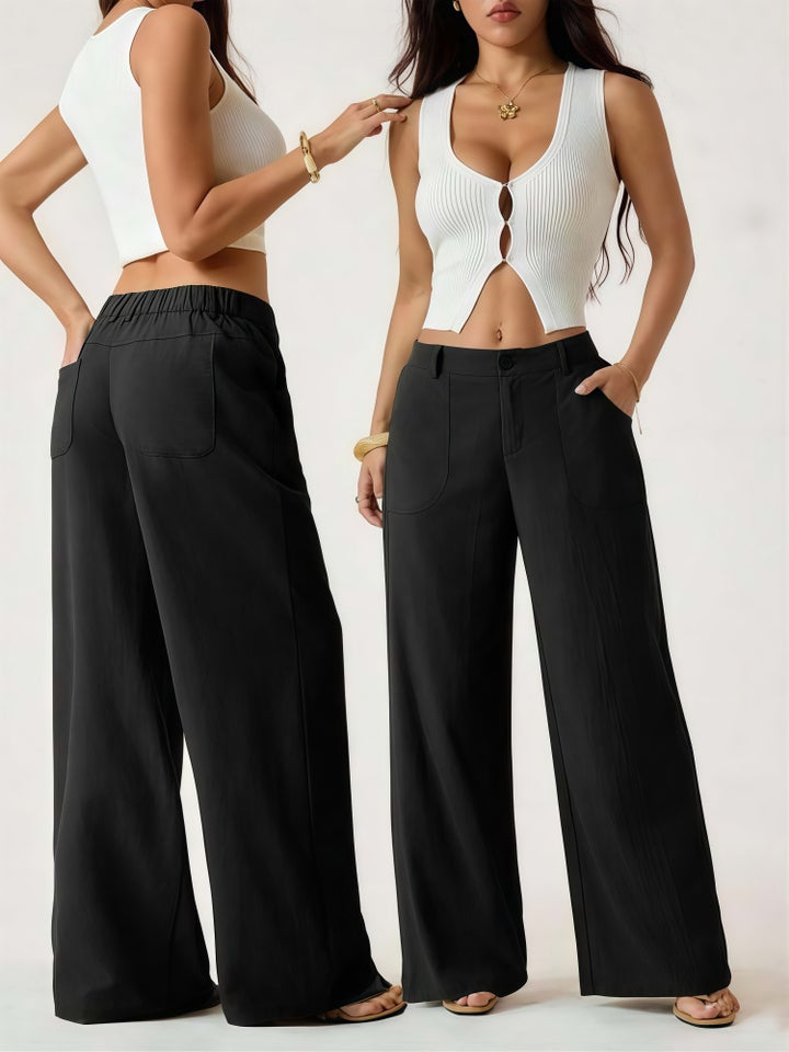 Women Linen Wide Leg Pants