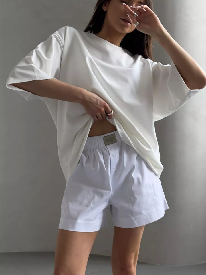 Oversized Half Sleeve Cotton T-Shirt