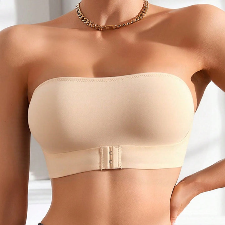 Strapless Bandeau Bra - Non-Slip Underwire Support