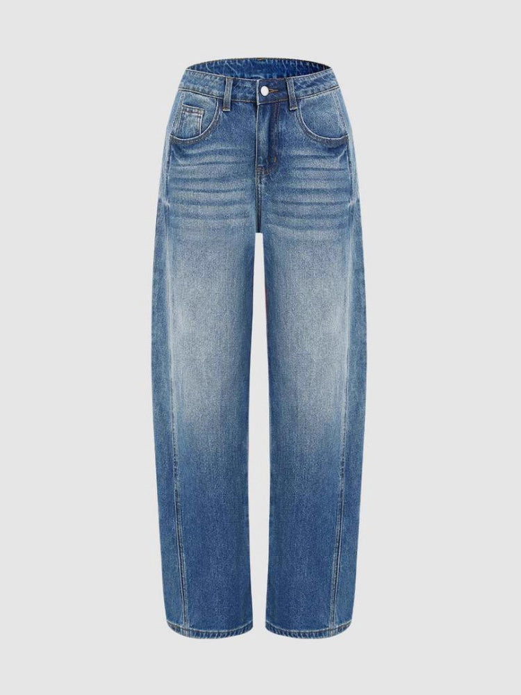 Women’s Fashion High Waist Stretch Wide Leg Jeans