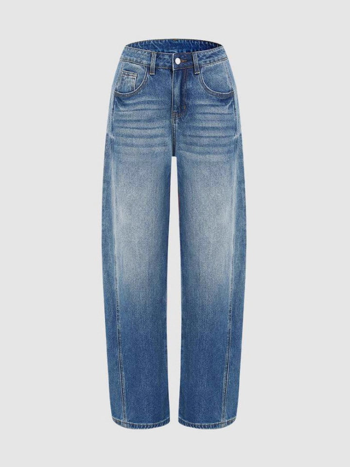 Women’s Fashion High Waist Stretch Wide Leg Jeans
