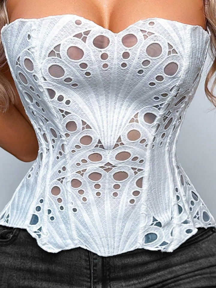 Lace Strapless Corset Top