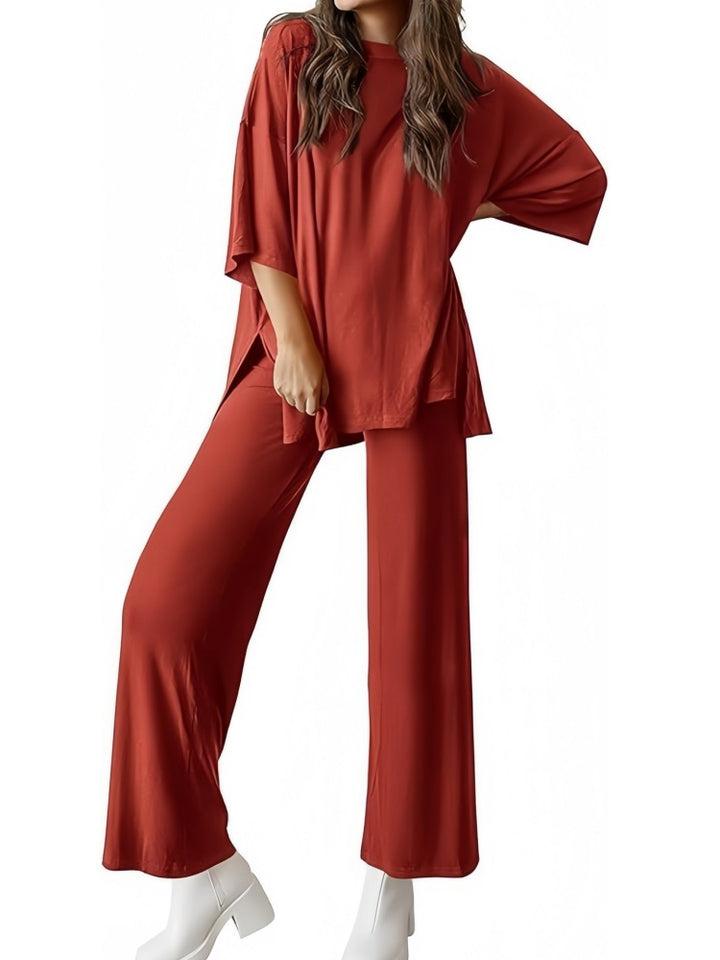 Oversized Split-Side Loungewear Set