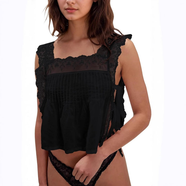 Eyelet Lace Sleeveless Top