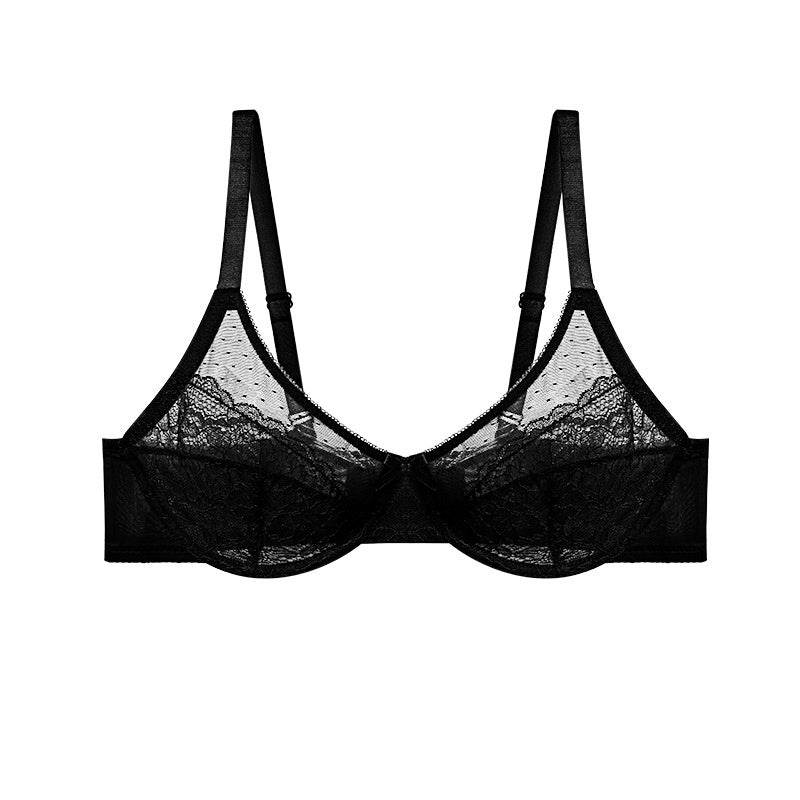 Sheer Lace Underwire Bra