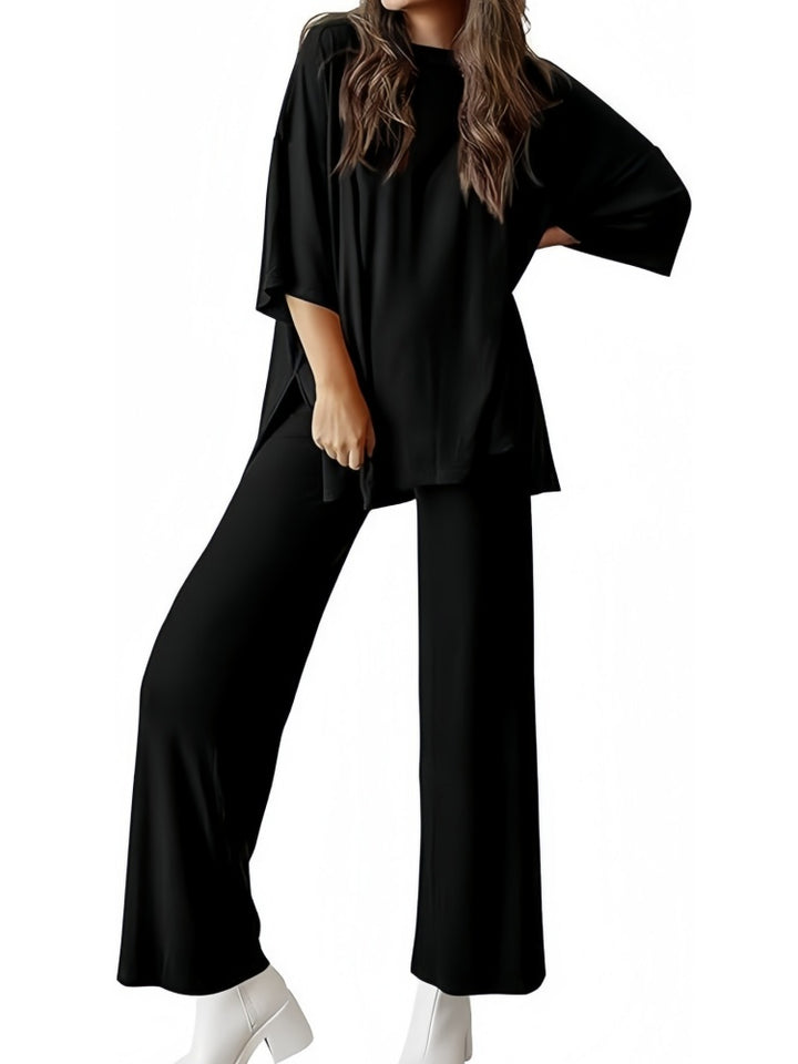 Oversized Split-Side Loungewear Set