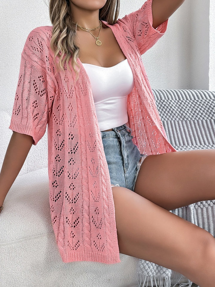 Openwork Knit Cardigan