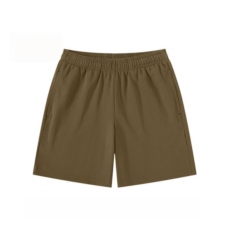 Elastic Waist Relaxed Fit Athletic Shorts