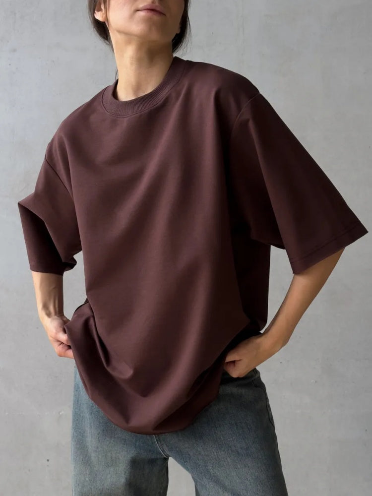 Oversized Half Sleeve Cotton T-Shirt